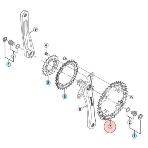 Shimano Acera FC-M361 Chainring - 42 Teeth 