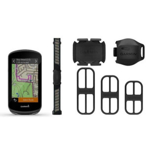Garmin Edge 1030 Plus Bundle GPS Computer - Heart Belt/Cadence and Speed Sensors