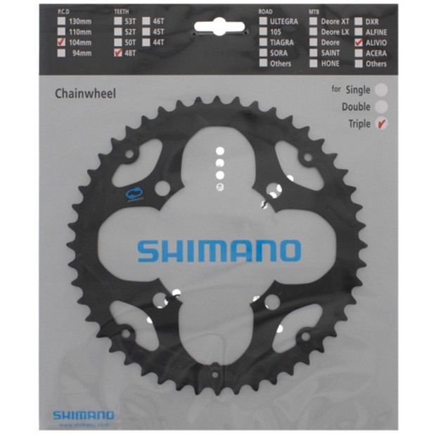 Shimano Alivio FC-M411 Outside Chainring - 48 Teeth