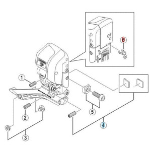 Cable Guide for Shimano Dura Ace FD-9070 Front Derailleur