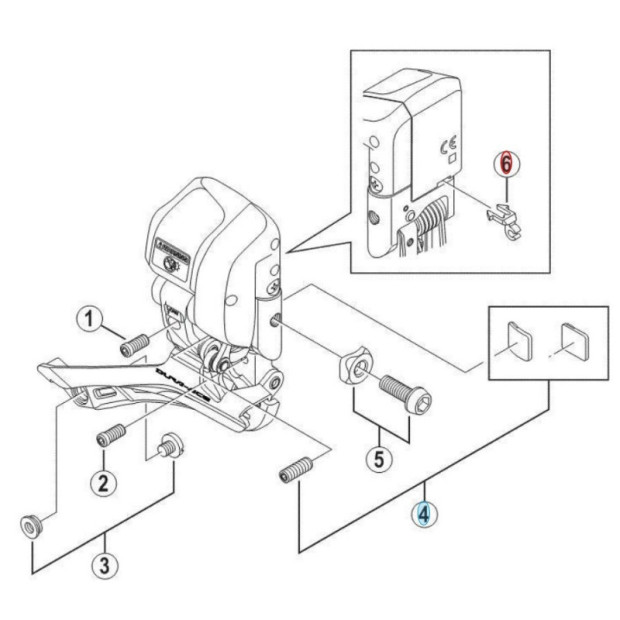 Cable Guide for Shimano Dura Ace FD-9070 Front Derailleur