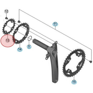 Shimano Alivio FC-M4050 Inner Chainring - 22 Teeth