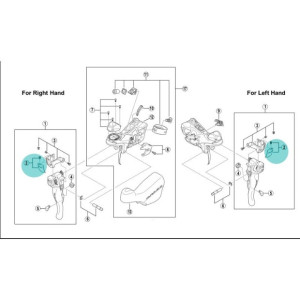 dura ace shifter parts