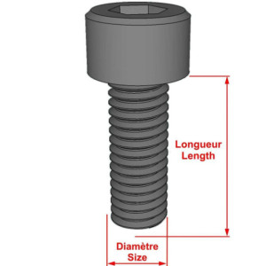 Screw Hexagonal Stainless M4  (x1)