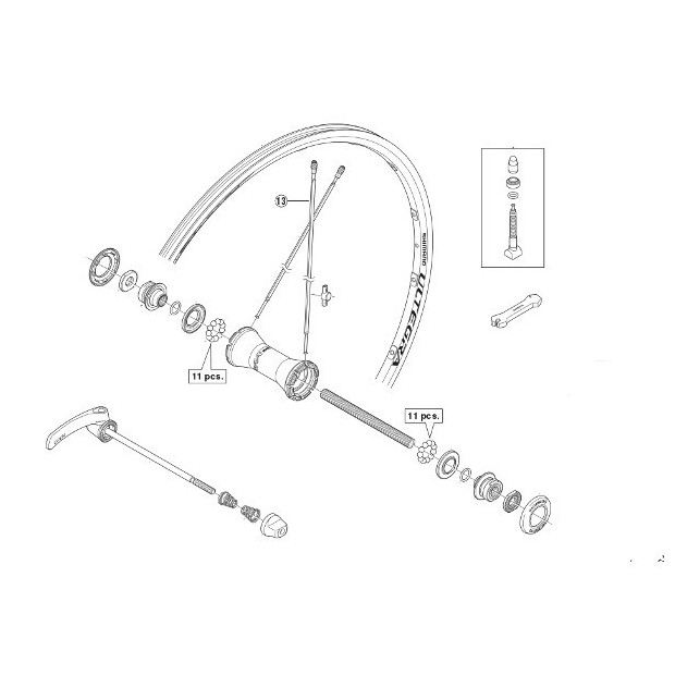 Shimano Spoke Ultegra Wheelset WH6700 - Front (x1)