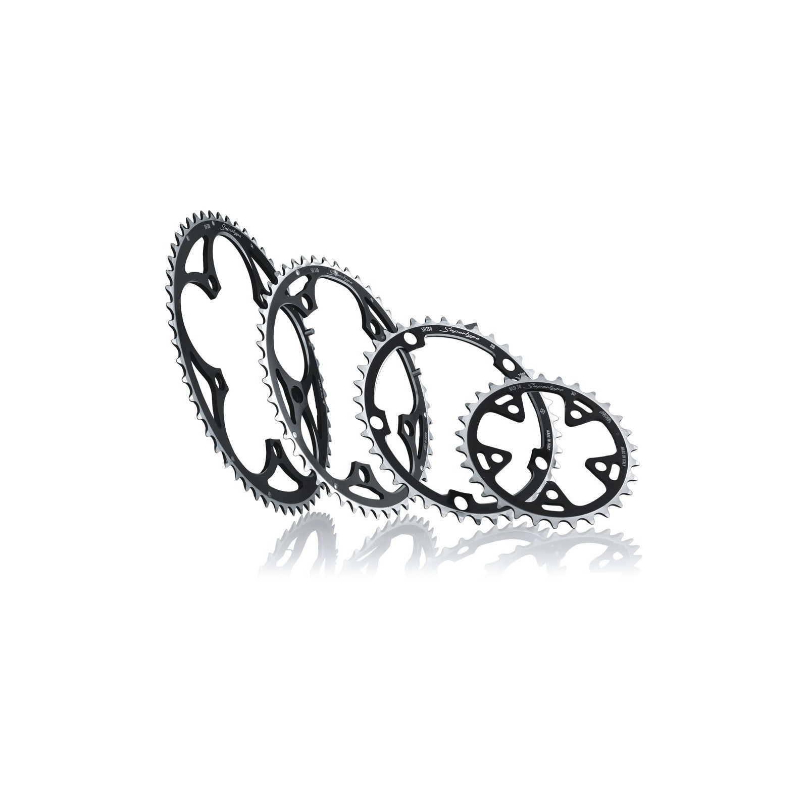 Miche Supertype 130 mm 9 10 s Outside Chainring Black