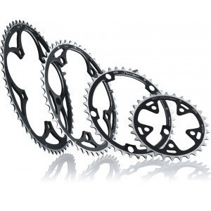 Miche Chainring Supertype BCD 135mm 9/10s Campagnolo Outer Black