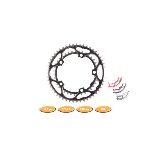 Stronglight Type S Road Internal Chainring 130mm 9/10S Black