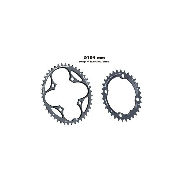 Stronglight Chainring XC 104/64 CT2 104mm 4 branches