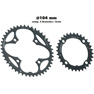 Stronglight MTB Chainring External Type S 4 Arms 104mm