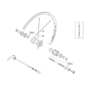 Shimano Spoke Ultegra Wheelset WH6700 - Rear (x1)