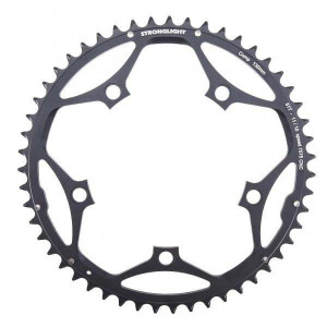 Stronglight Type S 7075-T6 Shimano 130 mm 10/11 Outside Chainring - Black