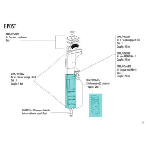 Look Seatpost E-Post Elastomer Kit - DTAC/0266785