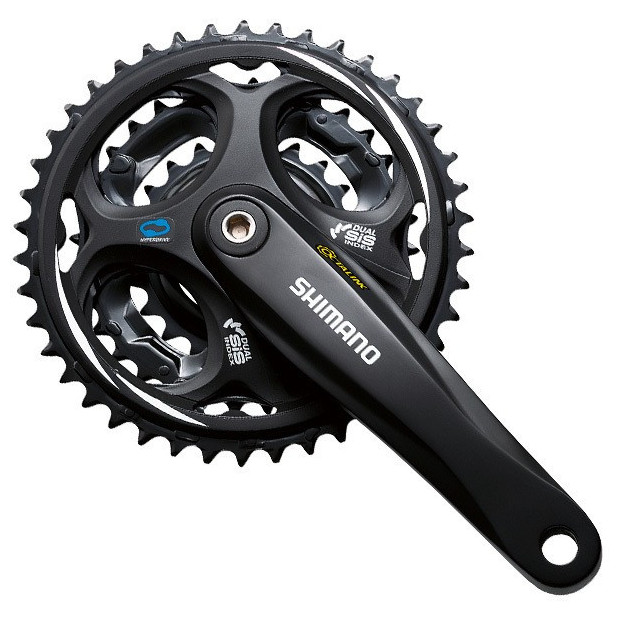 SHIMANO Altus FC-M311 Crankset - 3 chainrings - 8 Speed - Without Chain Guard