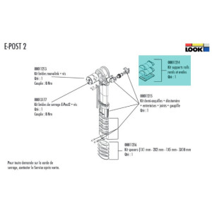 Look Seatpost E-Post 2 Saddle Frame Kit - 00011214