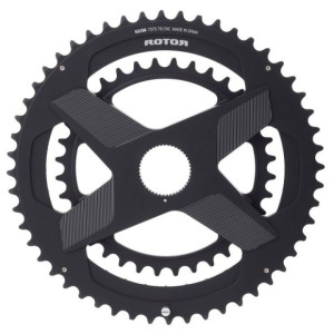 Rotor Direct Mount Double Chainrings for Aldhu, Vegast, INpower and 2INpower Cranksets