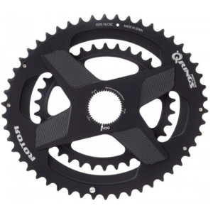 Rotor Q-Ring Direct Mount Double Chainrings for Aldhu/Vegast/INpower/2INpower Cranksets