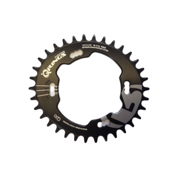 Rotor QX1 Oval MTB Single Chainring - Shimano XTR - 96x4