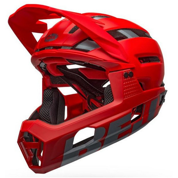 Bell Super Air R MIPS Full Face Helmet Red/Grey