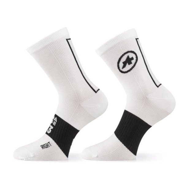 Assos Summer Socks White/Black