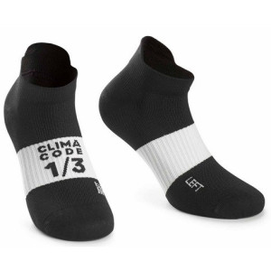 Assos Hot Summer Low Socks Black/White