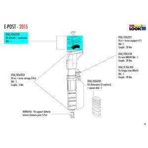 Look Seatpost E-Post Chariot + slide Kit - DTAC/0263220