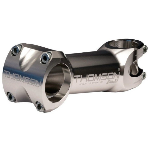 Thomson Elite X4 Stem - 0° -  1 1/8" - 31.8 mm - Silver