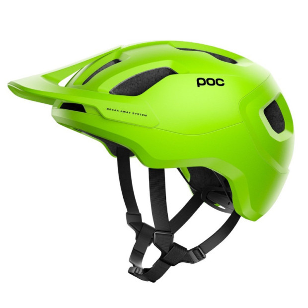 POC Axion SPIN MTB Helmet - Fluorescent Yellow-Matt Green