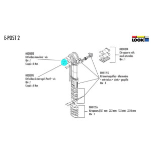 Look Seatpost E-Post 2 Clamps Kit - 00013177