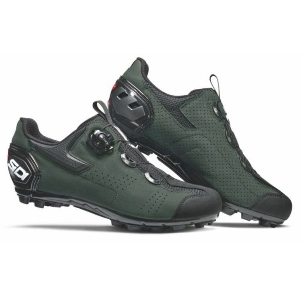 Sidi Gravel Shoes Matte Dark Green