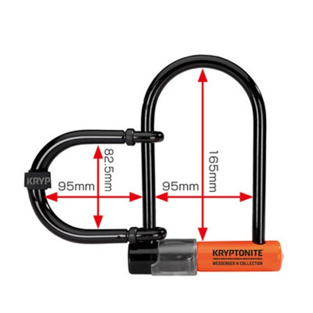 Kryptonite Messenger Mini Plus Bike U Lock  - [165 mm]