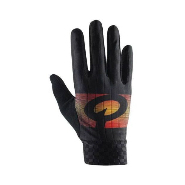 Prologo Faded Long Gloves Black/Orange