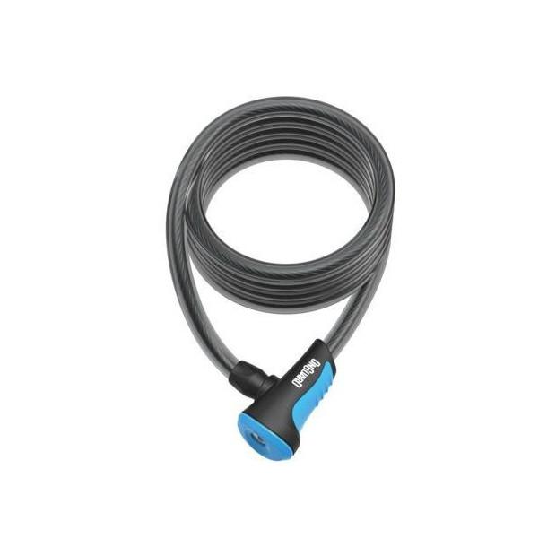 Onguard Neon Spiral Lock 180cmx12mm Black/Blue