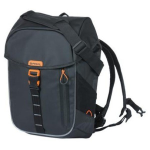Basil Miles Tarpaulin Nordlicht Backpack 17L Black/Orange