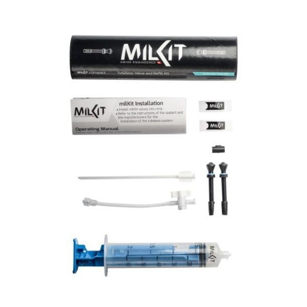 Milkit Tubeless Valves and Syringe Kit 45mm