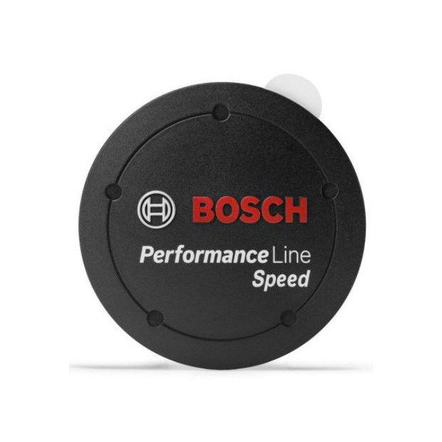 Bosch Performance Line Speed Motors Cover Cap Black Without Intermediate Ring - 70 mm